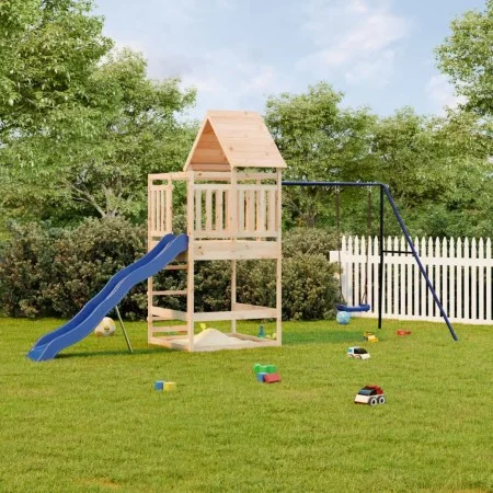 Solid pine wood outdoor playground by vidaXL, Swings and play structures - Ref: Foro24-3157015, Price: 438,23 €, Discount: %