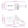 Douglasie Massivholz Spielplatz im Freien von vidaXL, Schaukeln und Spielgeräte - Ref: Foro24-3157019, Preis: 362,27 €, Rabat...