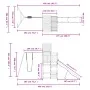 Impregnated pine wood outdoor playground by vidaXL, Swings and play structures - Ref: Foro24-3157017, Price: 483,26 €, Discou...