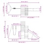 Spielplatz im Freien aus imprägniertem Kiefernholz von vidaXL, Schaukeln und Spielgeräte - Ref: Foro24-3157017, Preis: 503,54...