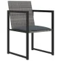 Garden dining set 9 pieces and gray synthetic rattan cushions by vidaXL, Garden sets - Ref: Foro24-317186, Price: 660,37 €, D...