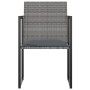 Set de comedor de jardín 9 pzas y cojines ratán sintético gris de vidaXL, Conjuntos de jardín - Ref: Foro24-317186, Precio: 6...