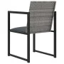Garden dining set 9 pieces and gray synthetic rattan cushions by vidaXL, Garden sets - Ref: Foro24-317186, Price: 660,37 €, D...