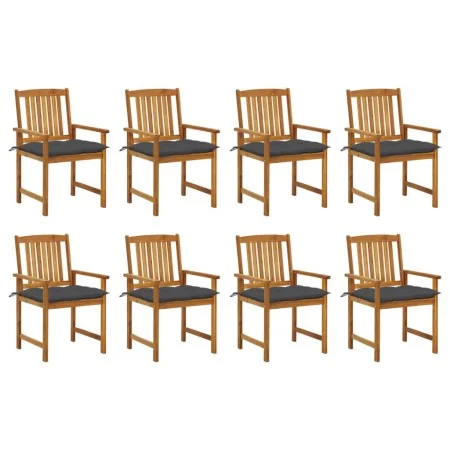 Garden chairs with cushions 8 pcs solid acacia wood by vidaXL, Garden chairs - Ref: Foro24-3078193, Price: 617,98 €, Discount: %