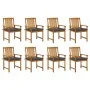 Garden chairs with cushions 8 pcs solid acacia wood by vidaXL, Garden chairs - Ref: Foro24-3078193, Price: 617,98 €, Discount: %