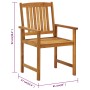 Gartenstühle mit Kissen 8 Stück aus massivem Akazienholz von vidaXL, Gartenstühle - Ref: Foro24-3078193, Preis: 641,88 €, Rab...