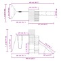 Massives Douglasienholzspielplatz im Freien von vidaXL, Schaukeln und Spielgeräte - Ref: Foro24-3157016, Preis: 353,37 €, Rab...
