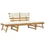Garden bench with cushions 2 in 1 solid acacia wood 190 cm by vidaXL, garden benches - Ref: Foro24-316832, Price: 188,07 €, D...