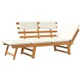 Gartenbank mit Kissen 2 in 1 massives Akazienholz 190 cm von vidaXL, Gartenbänke - Ref: Foro24-316832, Preis: 190,36 €, Rabat...