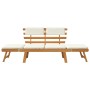 Banco de jardín con cojines 2 en 1 madera maciza acacia 190 cm de vidaXL, Bancos de jardín - Ref: Foro24-316832, Precio: 190,...