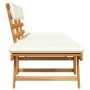 Garden bench with cushions 2 in 1 solid acacia wood 190 cm by vidaXL, garden benches - Ref: Foro24-316832, Price: 188,07 €, D...