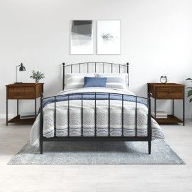 Nachttische, 2 Stück, Eichenbraun, Holzwerkstoff, 44 x 45 x 58 cm von vidaXL, Nachttische - Ref: Foro24-825852, Preis: 74,40 ...