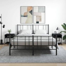 Nightstands 2 pcs engineered wood black 40x41x50 cm by vidaXL, Nightstands - Ref: Foro24-825874, Price: 55,15 €, Discount: %