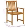 Sillas de jardín con cojines 8 uds madera maciza de acacia de vidaXL, Sillas de jardín - Ref: Foro24-3078195, Precio: 625,41 ...