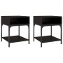 Nachttische 2 Stk. Holzwerkstoff schwarz 40x41x50 cm von vidaXL, Nachttische - Ref: Foro24-825874, Preis: 55,15 €, Rabatt: %