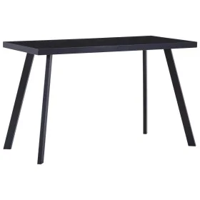 Black tempered glass dining table 120x60x75 cm by vidaXL, Kitchen and dining tables - Ref: Foro24-281872, Price: 110,12 €, Di...