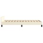 Estructura de cama con cabecero cuero sintético crema 90x190 cm de vidaXL, Camas y somieres - Ref: Foro24-347473, Precio: 95,...