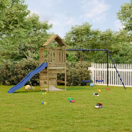 Spielplatz im Freien aus imprägniertem Kiefernholz von vidaXL, Schaukeln und Spielgeräte - Ref: Foro24-3156990, Preis: 498,77...