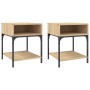 Nachttische, 2 Stück, Holzwerkstoff, Sonoma-Eiche, 40 x 41 x 50 cm von vidaXL, Nachttische - Ref: Foro24-825876, Preis: 53,52...
