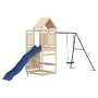 Parque infantil de exterior madera maciza de pino de vidaXL, Columpios y estructuras de juegos - Ref: Foro24-3156985, Precio:...