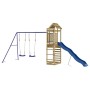 Spielplatz im Freien aus imprägniertem Kiefernholz von vidaXL, Schaukeln und Spielgeräte - Ref: Foro24-3156978, Preis: 342,85...