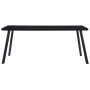 Mesa de comedor de vidrio templado negro 160x80x75 cm de vidaXL, Mesas de cocina y de comedor - Ref: Foro24-281874, Precio: 1...