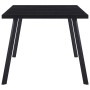 Mesa de comedor de vidrio templado negro 160x80x75 cm de vidaXL, Mesas de cocina y de comedor - Ref: Foro24-281874, Precio: 1...