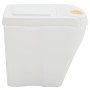 Stapelbare Mülleimer 3 Stück aus weißem Polypropylen 75 L von vidaXL, Mülltonnen und Mülltonnen - Ref: Foro24-152199, Preis: ...