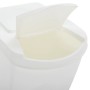 Stackable trash cans 3 pcs white polypropylene 75 L by vidaXL, Garbage cans and trash cans - Ref: Foro24-152199, Price: 60,58...