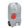 Grauer Camping-Wassertank mit Rädern 40 L von vidaXL, Camping und Wandern - Ref: Foro24-30134, Preis: 107,79 €, Rabatt: %
