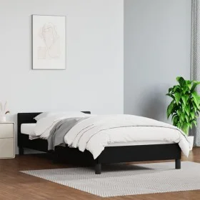 Bed frame with headboard black synthetic leather 80x200 cm by vidaXL, Beds and slatted bases - Ref: Foro24-347465, Price: 91,...