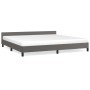 Bettgestell mit Kopfteil aus grauem Kunstleder 200x200 cm von vidaXL, Betten und Lattenroste - Ref: Foro24-347523, Preis: 135...