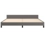Bed frame with headboard gray synthetic leather 200x200 cm by vidaXL, Beds and slatted bases - Ref: Foro24-347523, Price: 135...