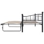 Estructura de cama de acero negra 180x200/90x200 cm de vidaXL, Camas y somieres - Ref: Foro24-285307, Precio: 205,72 €, Descu...