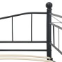 Estructura de cama de acero negra 180x200/90x200 cm de vidaXL, Camas y somieres - Ref: Foro24-285307, Precio: 205,72 €, Descu...