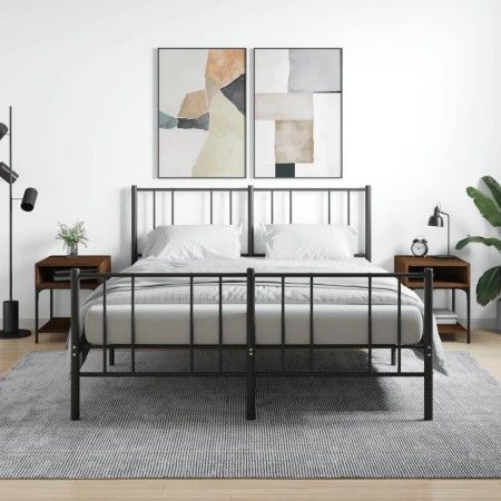 Nachttische 2 Stück Ingenieurholz braun Eiche 40x41x50 cm von vidaXL, Nachttische - Ref: Foro24-825882, Preis: 55,15 €, Rabat...