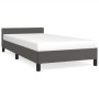 Bettgestell mit Kopfteil aus grauem Kunstleder 80x200 cm von vidaXL, Betten und Lattenroste - Ref: Foro24-347469, Preis: 91,0...