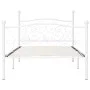 Bed frame with white metal slatted base 90x200 cm by vidaXL, Beds and slatted bases - Ref: Foro24-284447, Price: 122,43 €, Di...