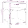 Nachttische 2 Stück Ingenieurholz braun Eiche 40x41x50 cm von vidaXL, Nachttische - Ref: Foro24-825882, Preis: 55,15 €, Rabat...