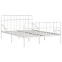 Bettgestell mit Lattenrost aus weißem Metall, 120 x 200 cm von vidaXL, Betten und Lattenroste - Ref: Foro24-284603, Preis: 90...
