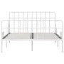 Bettgestell mit Lattenrost aus weißem Metall, 120 x 200 cm von vidaXL, Betten und Lattenroste - Ref: Foro24-284603, Preis: 90...