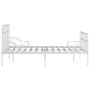 Bettgestell mit Lattenrost aus weißem Metall, 120 x 200 cm von vidaXL, Betten und Lattenroste - Ref: Foro24-284603, Preis: 90...