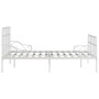 Bettgestell mit Lattenrost aus weißem Metall, 120 x 200 cm von vidaXL, Betten und Lattenroste - Ref: Foro24-284603, Preis: 91...