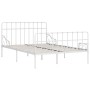 Bettgestell mit Lattenrost aus weißem Metall, 140 x 200 cm von vidaXL, Betten und Lattenroste - Ref: Foro24-284604, Preis: 97...