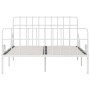 Bettgestell mit Lattenrost aus weißem Metall, 140 x 200 cm von vidaXL, Betten und Lattenroste - Ref: Foro24-284604, Preis: 97...