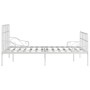 Bettgestell mit Lattenrost aus weißem Metall, 140 x 200 cm von vidaXL, Betten und Lattenroste - Ref: Foro24-284604, Preis: 97...