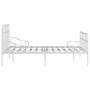 Estructura de cama con somier metal blanco 140x200 cm de vidaXL, Camas y somieres - Ref: Foro24-284604, Precio: 97,22 €, Desc...
