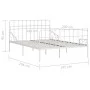 Estructura de cama con somier metal blanco 140x200 cm de vidaXL, Camas y somieres - Ref: Foro24-284604, Precio: 97,22 €, Desc...