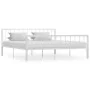 Bettgestell aus weißem Metall, 180 x 200 cm von vidaXL, Betten und Lattenroste - Ref: Foro24-284567, Preis: 100,72 €, Rabatt: %