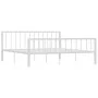 Bettgestell aus weißem Metall, 180 x 200 cm von vidaXL, Betten und Lattenroste - Ref: Foro24-284567, Preis: 100,72 €, Rabatt: %